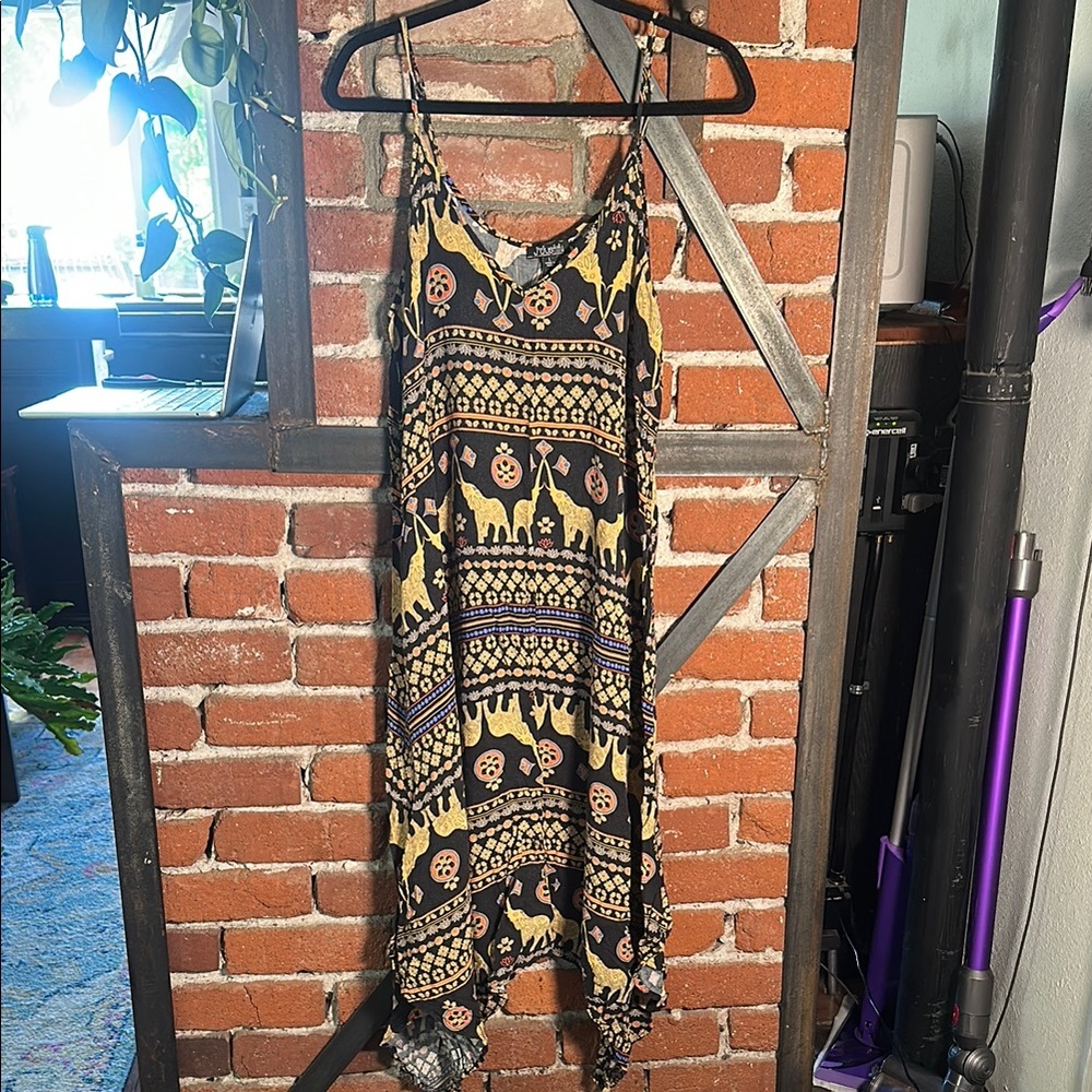 Bohemian Elephant Patterned Dress